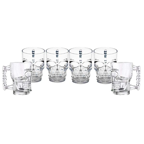 Beer Mug Skull shape 500 ml Pack of 6