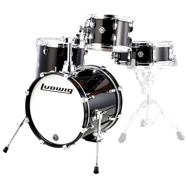 Ludwig 4pc Breakbeats Drumset - Black Sparkle (Shell Pack Only)