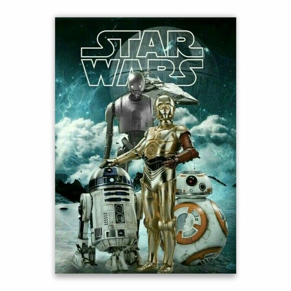 Star Wars Robots And Droids Poster - A1