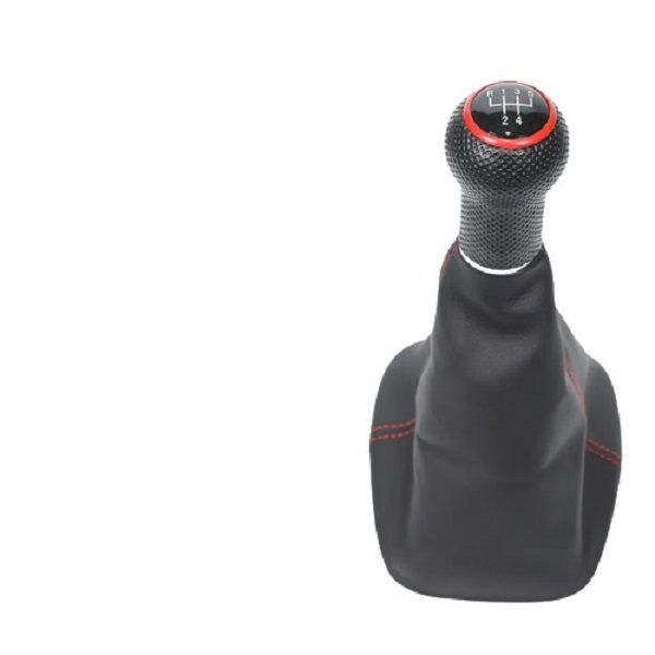 Gear Knob with Leather Boot Compatible with VW Golf 4 - 6 Speed