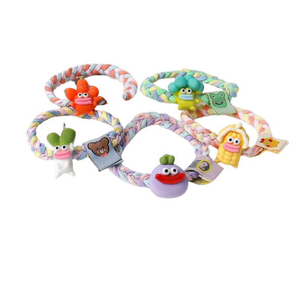 Cartoon Quirky Vegetable Hair Bands - Set of 5