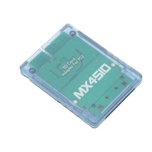 Transparent Card Reader Compatible with PS2 (Blue)