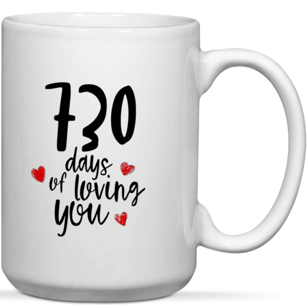730 Days Of Loving You 2nd Anniversary Gift Mug