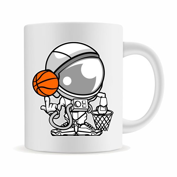 Mug - Astronaut Basketball