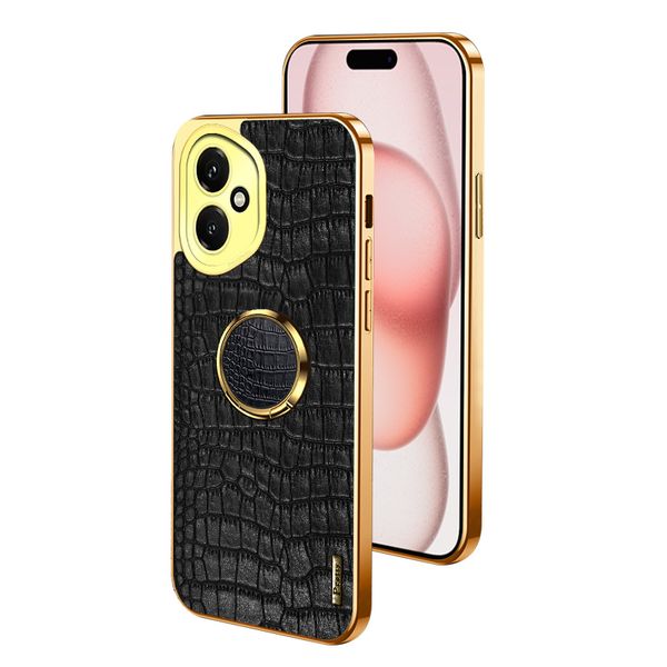 leather case with 360 Rotatable Ring Stand Compatible With Honor 200lite