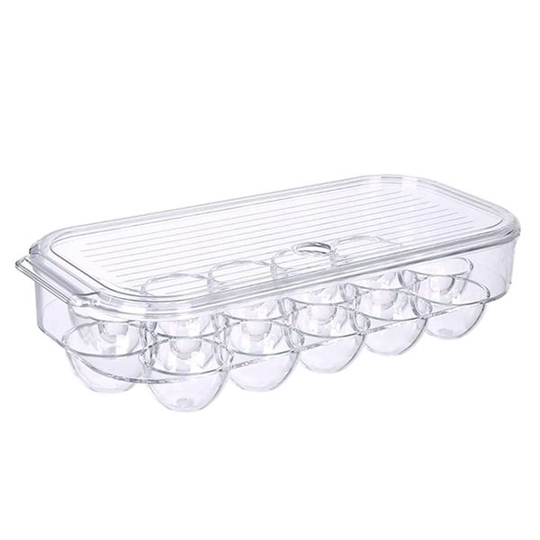 Dream Home - Eggs Fresh Storage Box with Handle and Lid - 16 Eggs