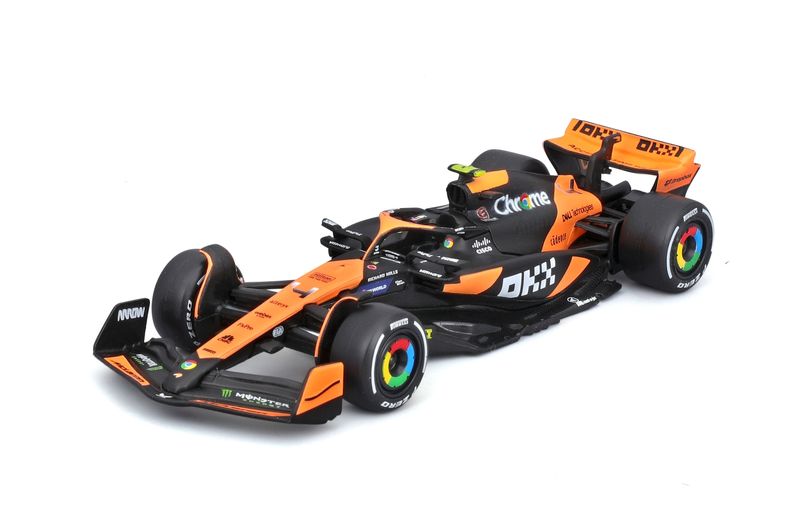 Bburago 1/43 Mclaren Team F1 MCL38 2024 - #4 Lando Norris (13cm Long)