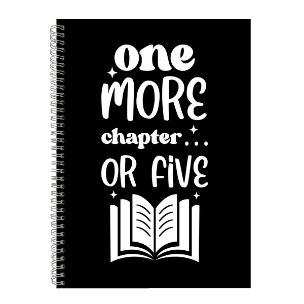One More Chapter Writing Notepad Gift Idea for Book Readers A4 Notebook 402