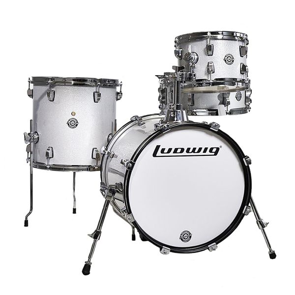Ludwig 4pc Breakbeats Drumset - Silver Sparkle (Shell Pack Only)