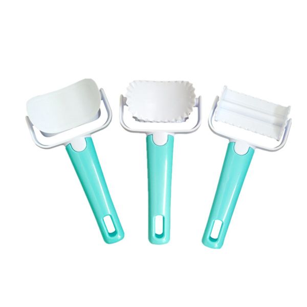 3Pc Cookie/Dough Cutter Roller Embossing Tool