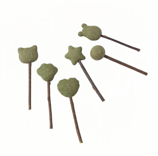 Catnip, teeth cleaner, teething stick, cat toy 25pcs in set