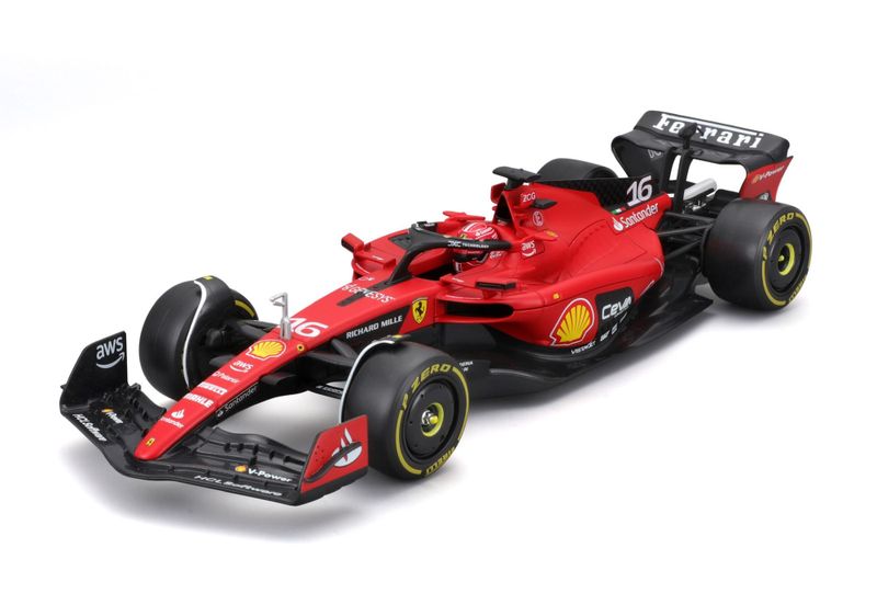 Bburago 1/24 Ferrari F1 SF-23 2023 - #16 Charles Leclerc (25cm Long)