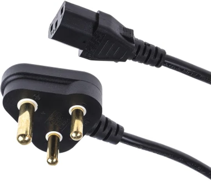 SlingTech South African 3-Prong dedicated To IEC C13 (Kettle) Plug -1.5m