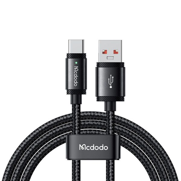 Mcdodo 120w Type-C Fast Charging Cable USB-A To USB-C + LED Braided Cable