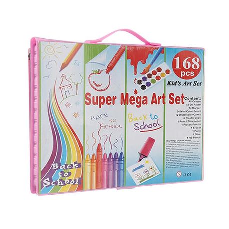 Art Kit Coloring Kits for Kids Girls Boys, Art Supplies Gift - Pink - 168 Piece Image