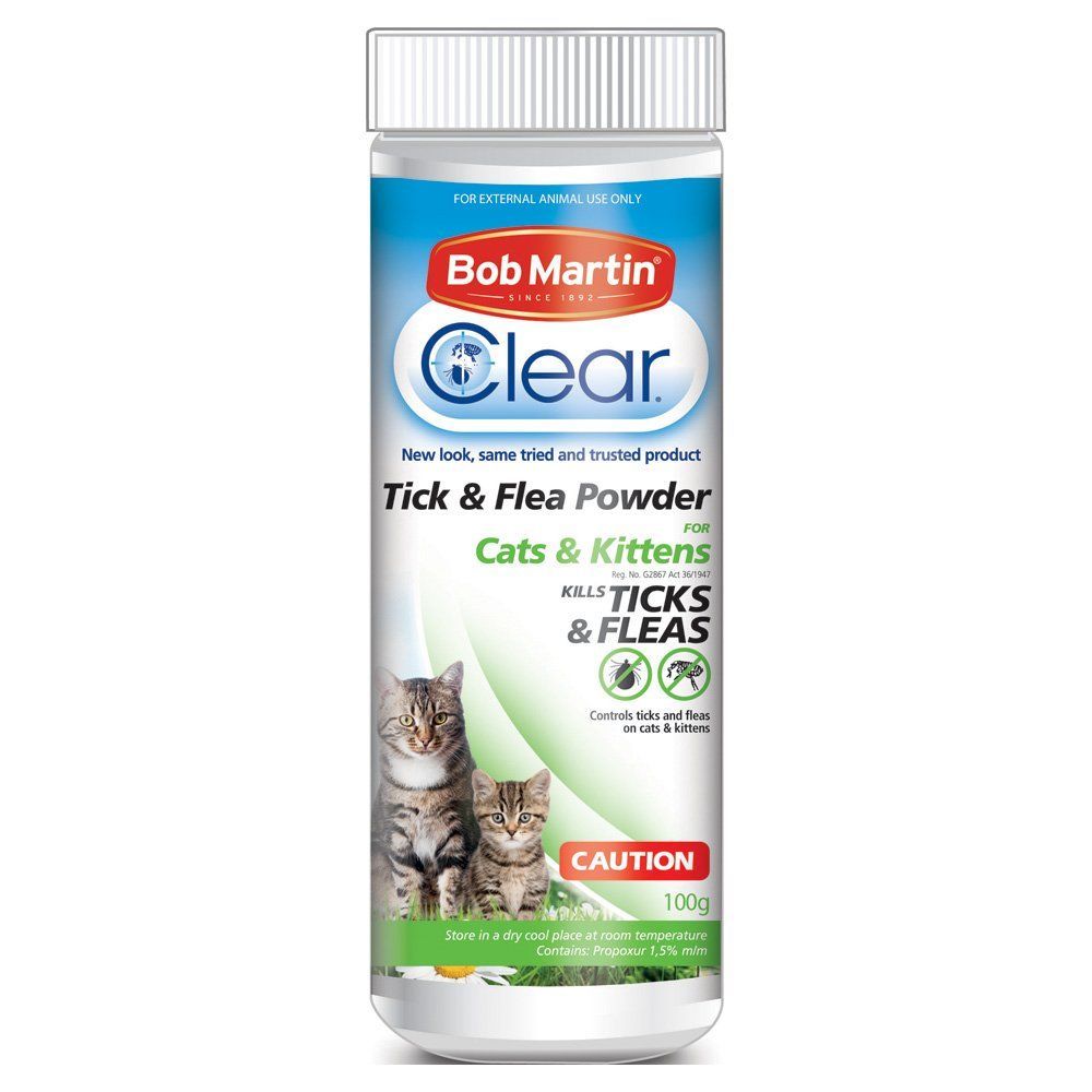 Bob Martin Clear Tick and Flea Powder Cats and Kittens Shop Today