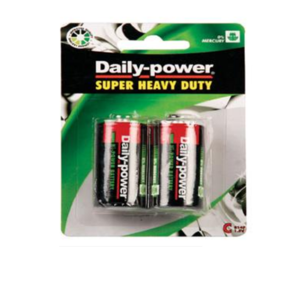 Daily Power - 2 Pack Type C Batteries- Pack Of 2