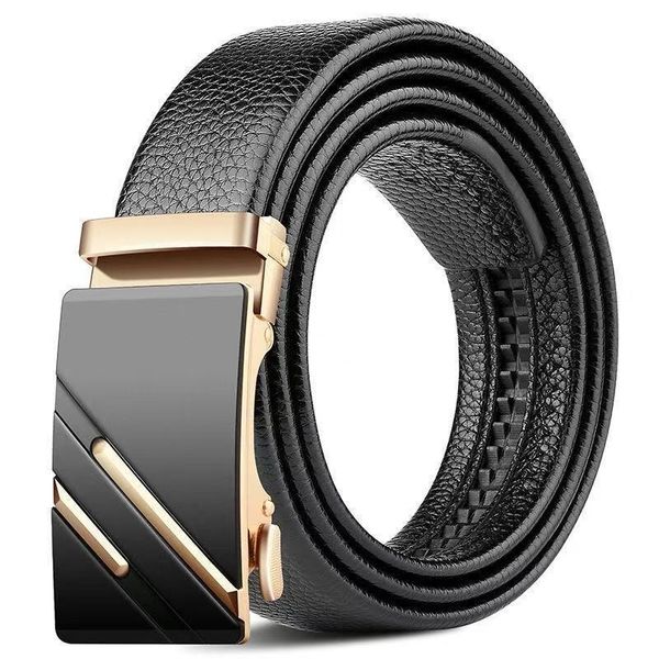 Men Business Casual Belt Automatic Buckle Adjustable Length Holiday Gift