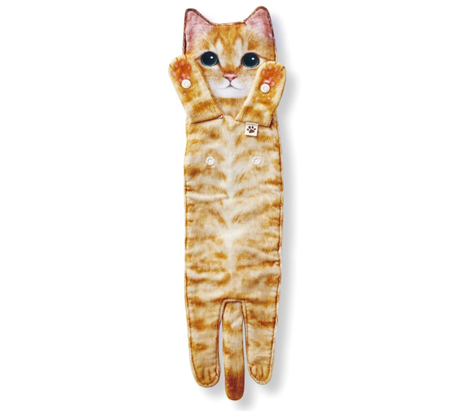 Cute Cat Shaped Hand Towel Hanging Kitchen Bathroom Towel