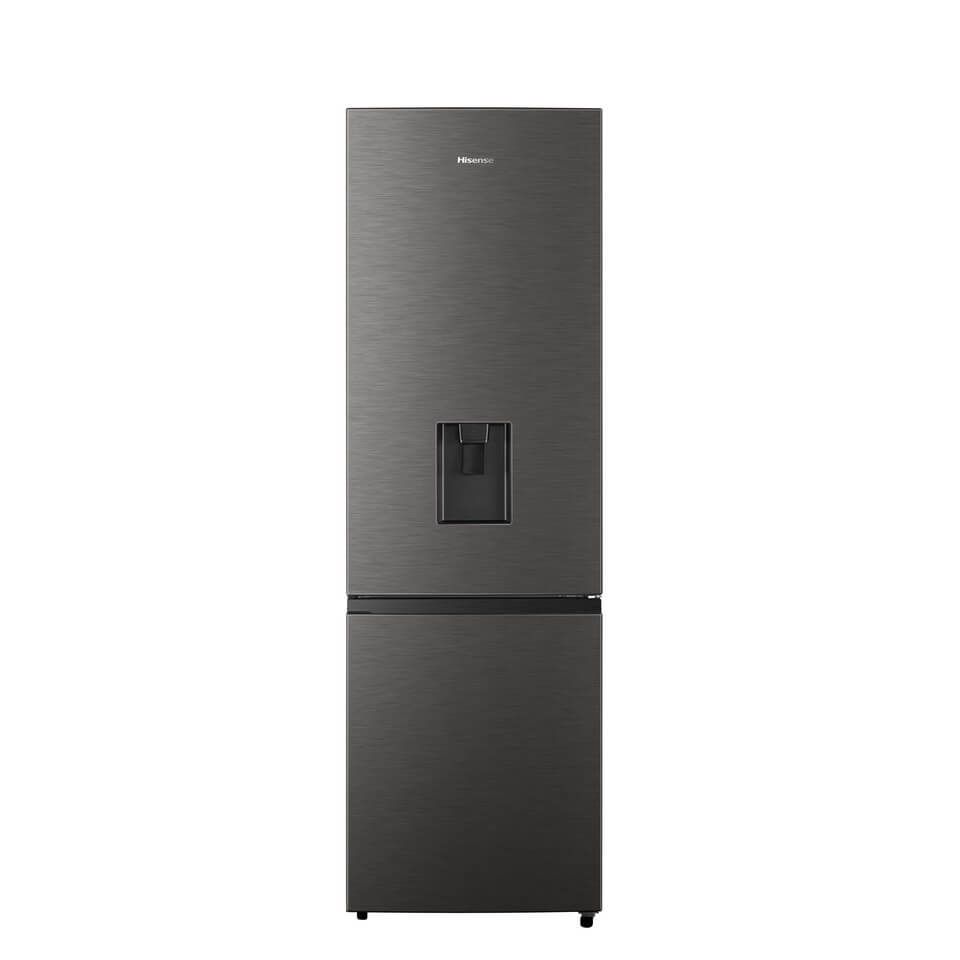 Hisense 263L Bottom Freezer Fridge with Water Dispenser-Titanium Inox