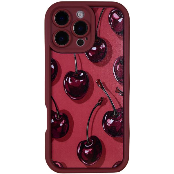 Phone Case With A Cherry Gloss Finish - Compatible with 16 Pro Max - Red