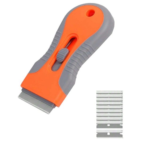 Cleaning Scraper For Dirt Removal With 10 Blades - Orange