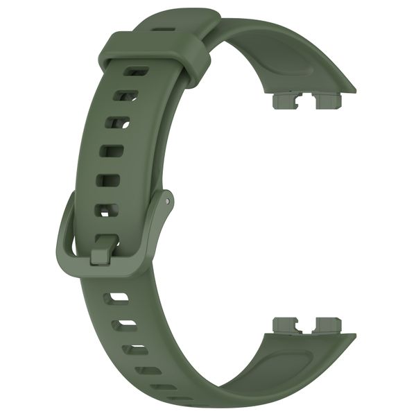 Silicone Strap Compatible with Huawei Band 8/9/10 - Army Green