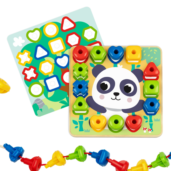 hi Pando - Panda Shape and Colour Matching Peg Toy - 34pcs