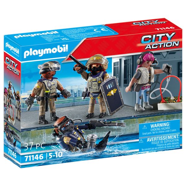 Playmobil Action Heroes - Tactical Unit: Figure Set 37 Pieces