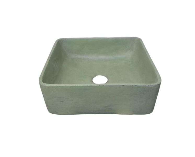 Green Concrete Countertop Butler Sink 36 x 36 x 12cm