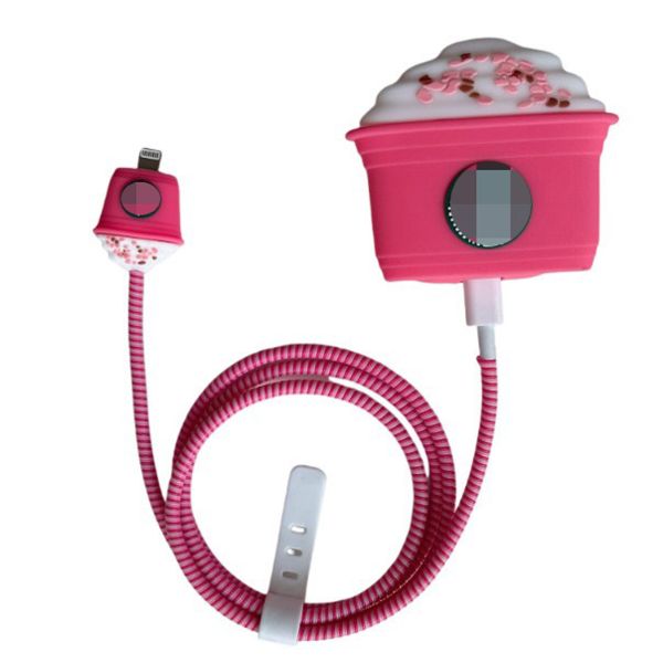 5pcs 20W Charger Protector&amp;Charging Head Cover Set Compatible with Apple