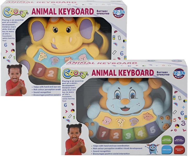 Educational Baby Animal Keyboard Toy- Musical Learning Toy