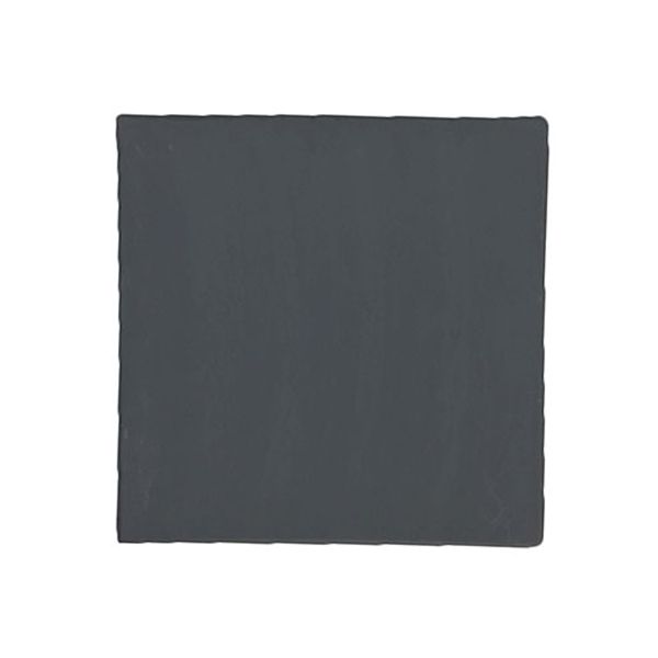 Fortis Black Slate Square Tray 25cm 4 Pcs