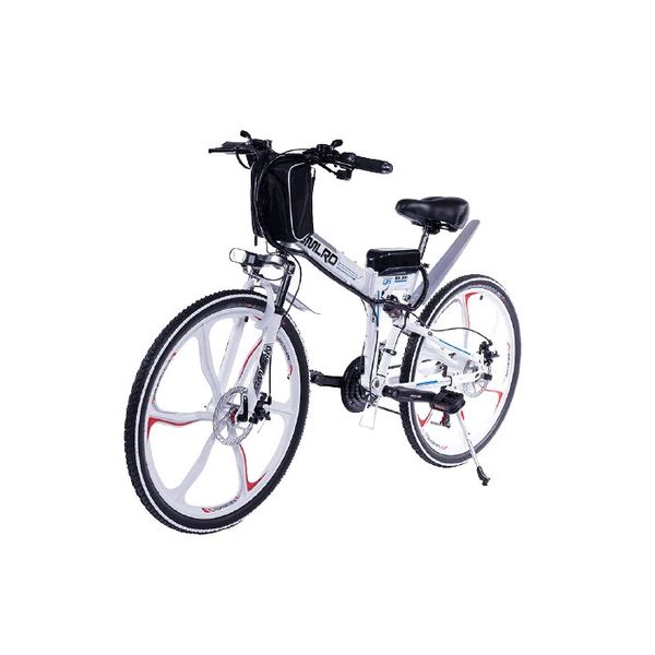 Folding Frame Electric Mountain Sports Bicycle With Removable Battery