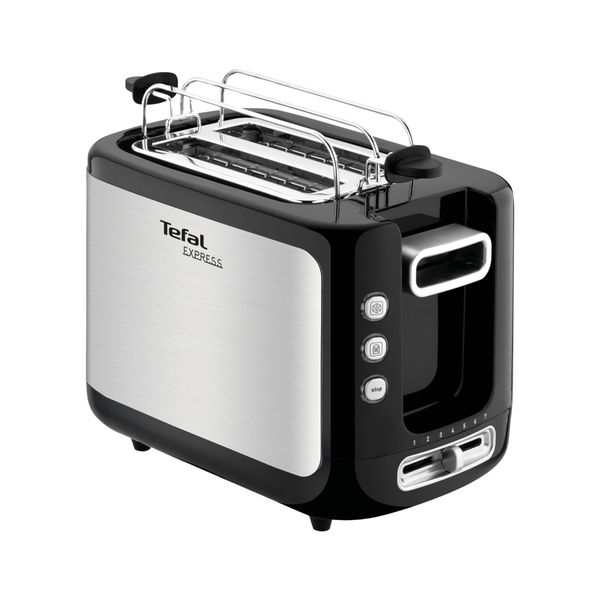 Tefal Express 2 Slice Toaster Black Stainless Steel