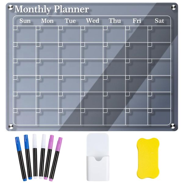 Magnetic Acrylic Monthly Planner Set - 40x30cm