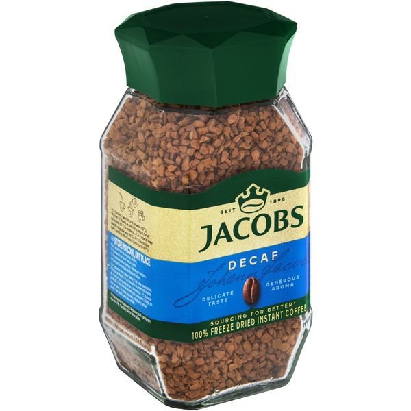 JACOBS Decaf Instant Coffee - 100g Small Jar
