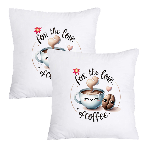 Scatter Cushion Cover Set - For the love of coffee