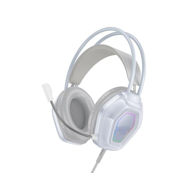 Wired Gaming Headset - Head-Mounted Over-Ear Headphones with Mic (Grey)