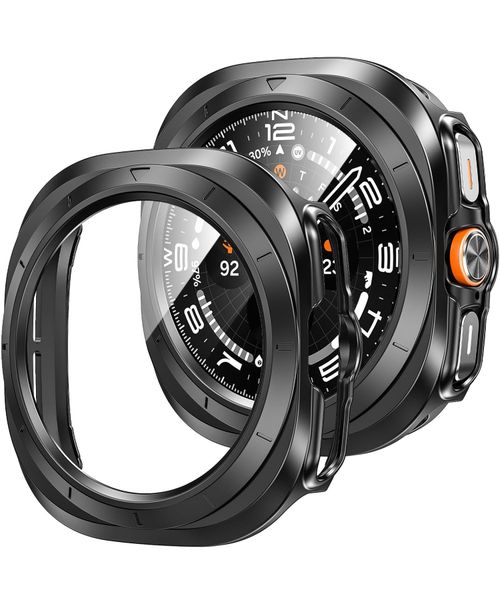 Watch Protector Case Compatible with Samsung Galaxy Watch 7 Ultra 47mm-2Pcs