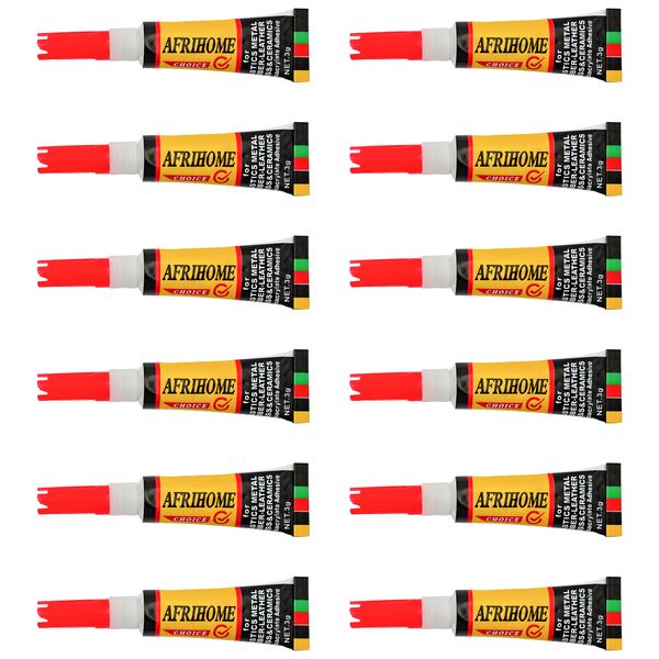 Afrihome Choice Super Glue - 12 Pack