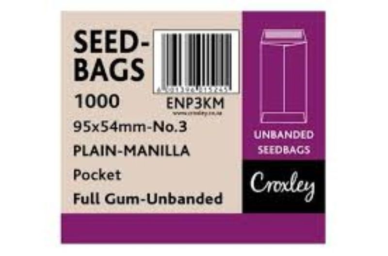 Croxley No.3 Seed and Wage Pockets - White (Summit) 95x54mm (Box of 1000)