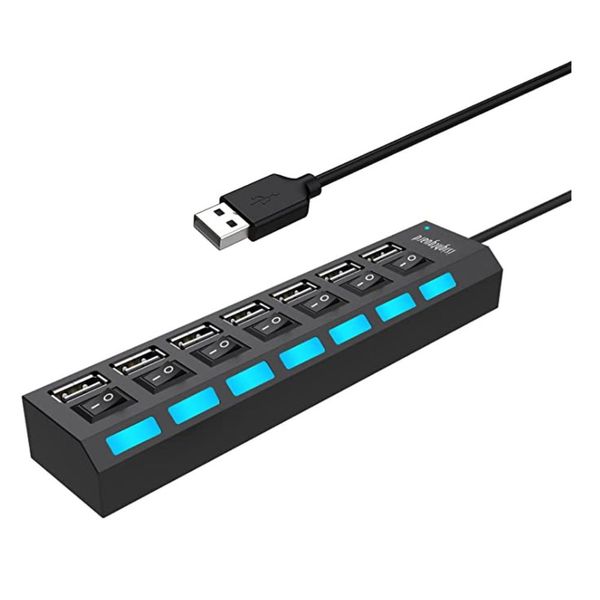 Compact High Speed USB 2.0 Hub With 7 Ports