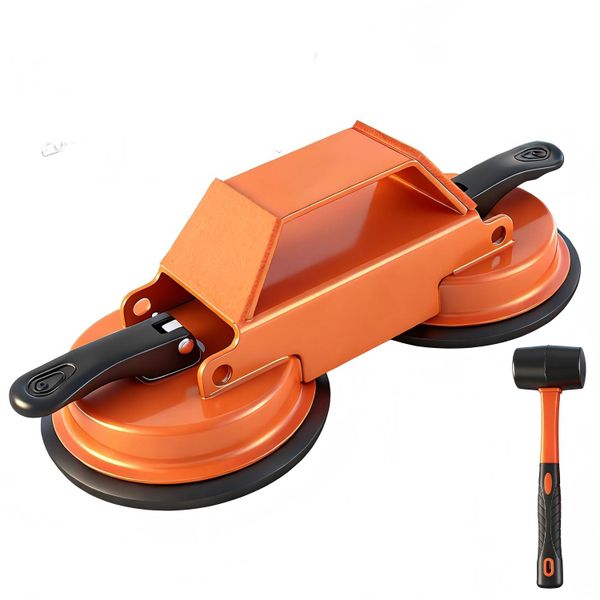 Floor Gap Fixer Tool with Double-headed suction cup &amp; Tile Levelling System