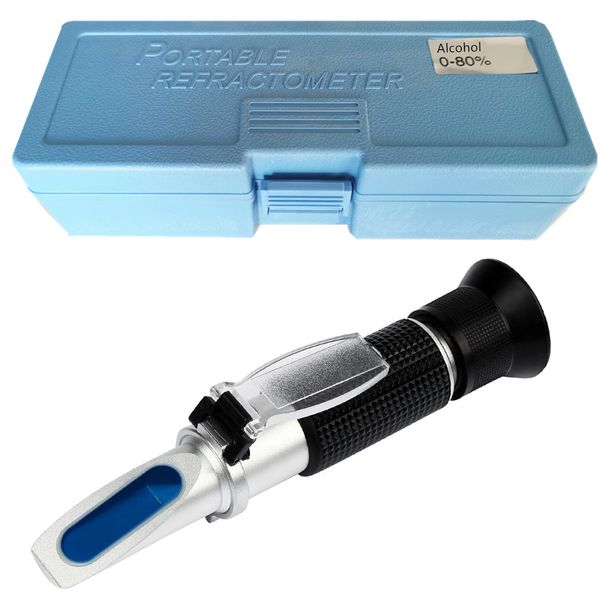 Refractometer for Spirit Alcohol Volume 0-80% - Alcohol Tester Measure