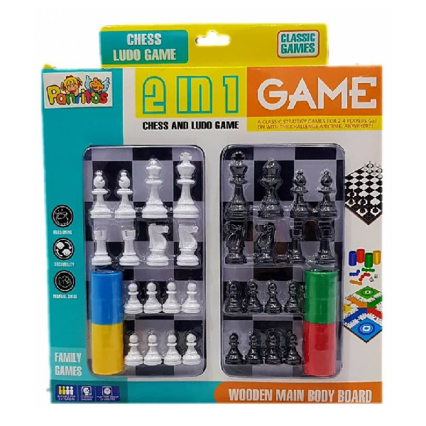 2 In 1 Chess And Ludo Game Set