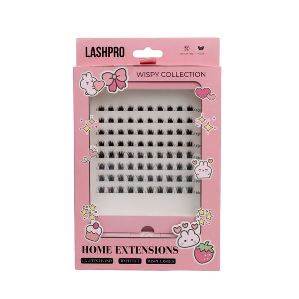 Lashpro DIY Set - Wispy Collection Aiko (Fluttery Eye-Opening Lashes)
