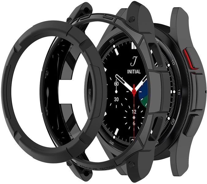 Case Frame Compatible with Samsung Galaxy Watch 4 Classic 46mm - Black