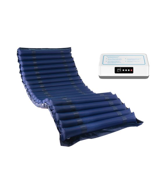 Blue Alternating Pressure Mattress with LED Digital Pump Display