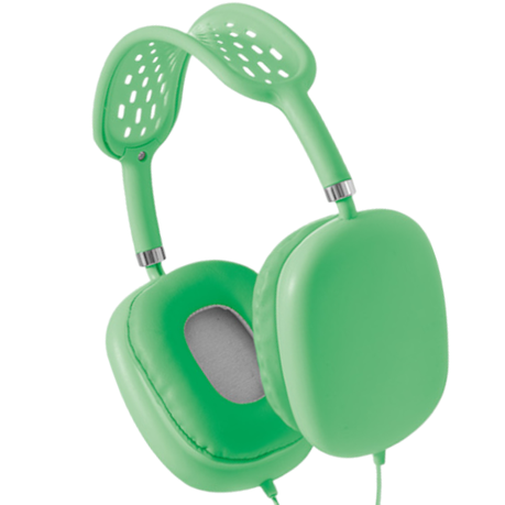 E12 - Wired Headset With Hands-Free Calling And Rotating Design - Green Image